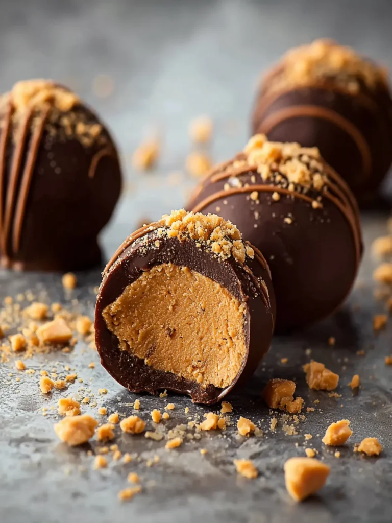 Chocolate Peanut Butter Truffles Recipe First Image