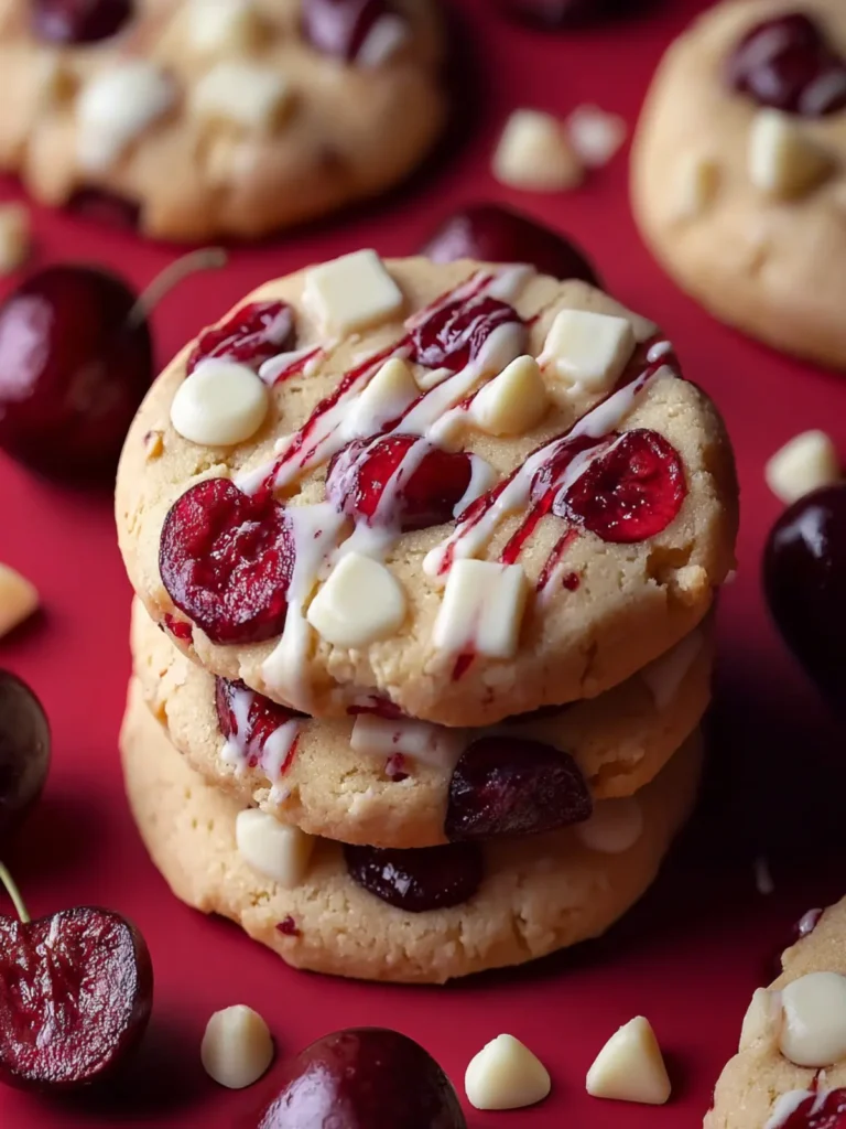 White Chocolate Cherry Shortbread Cookies That Wow! First Image