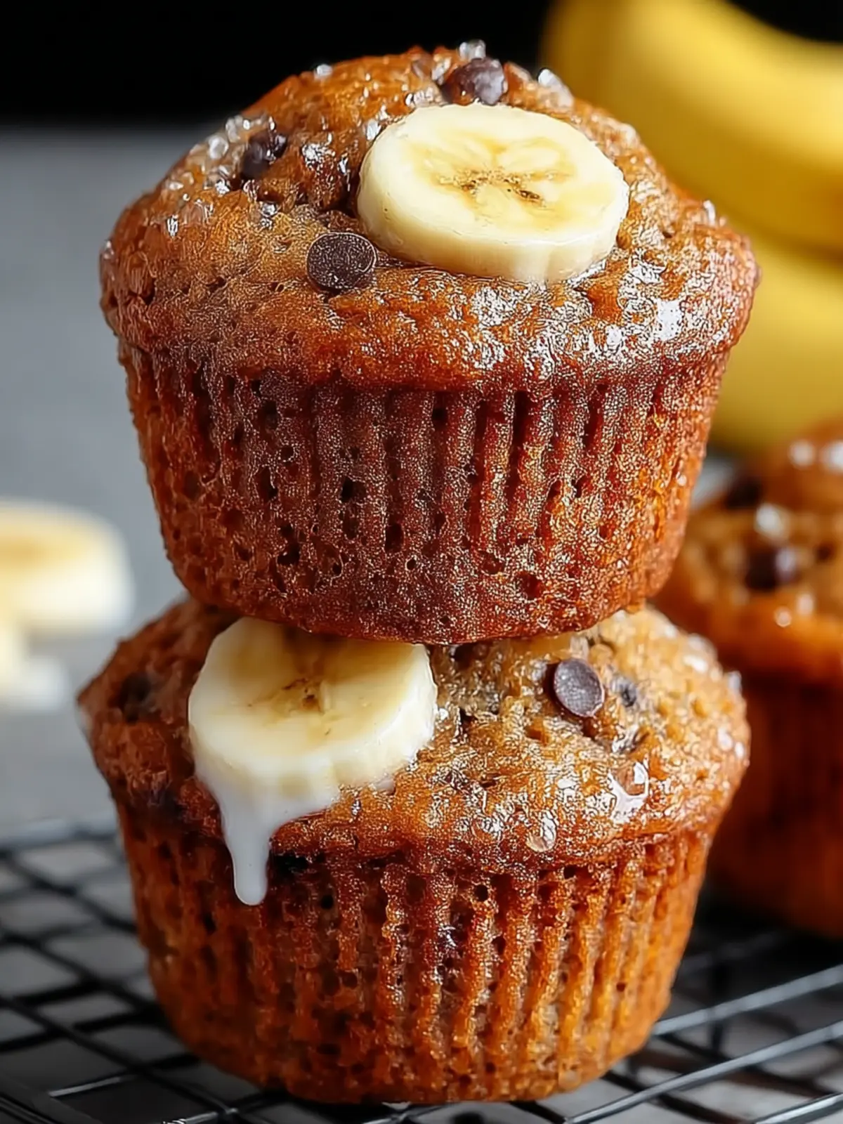 Moist Banana Bread Muffins First Image