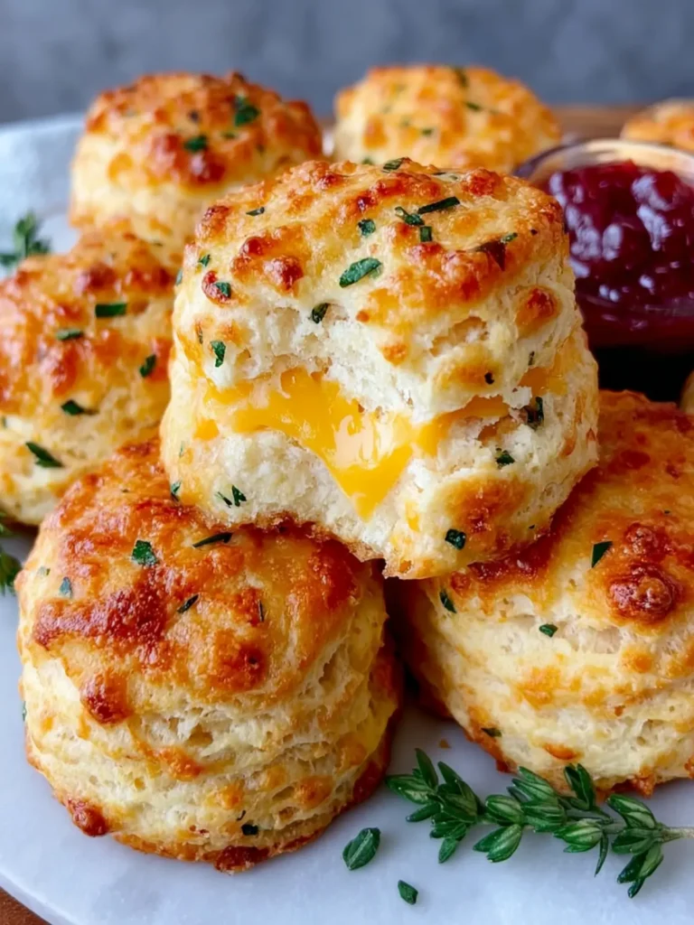 Cheddar Cheese Stuffed Biscuits First Image
