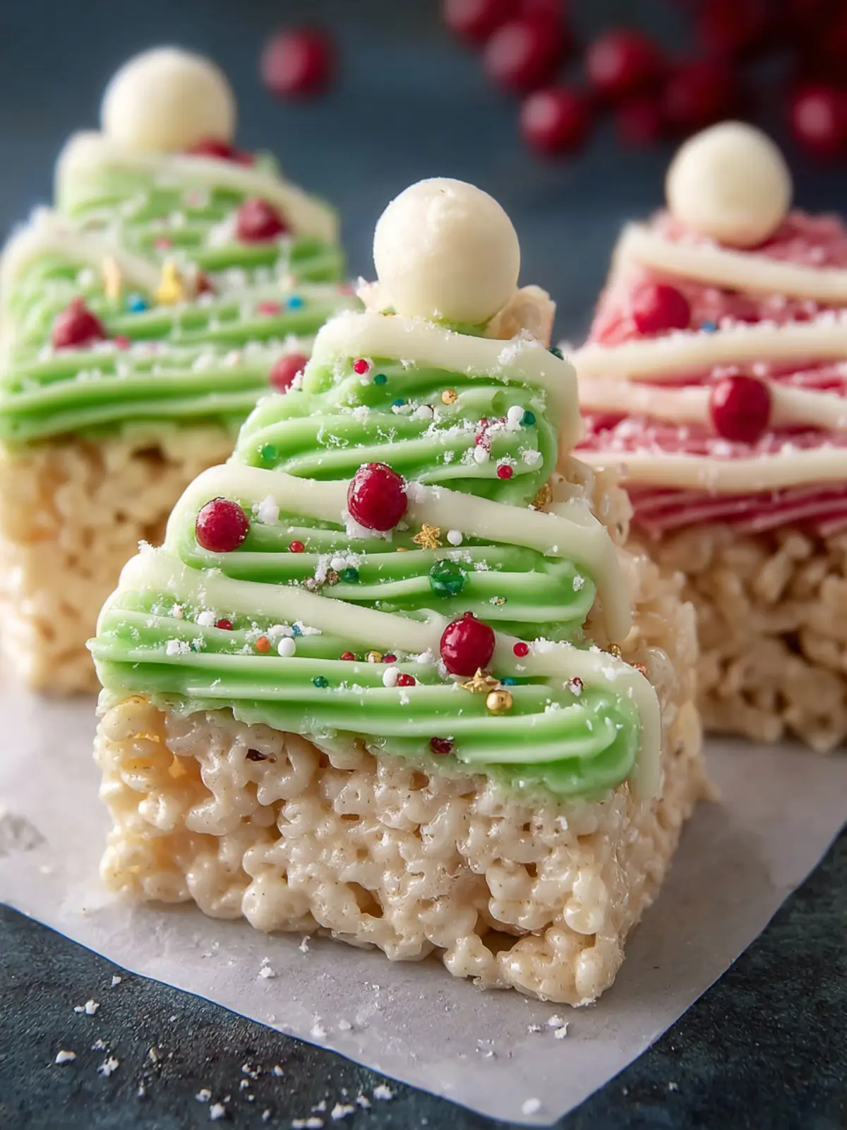 Christmas Tree Crispy Treats First Image