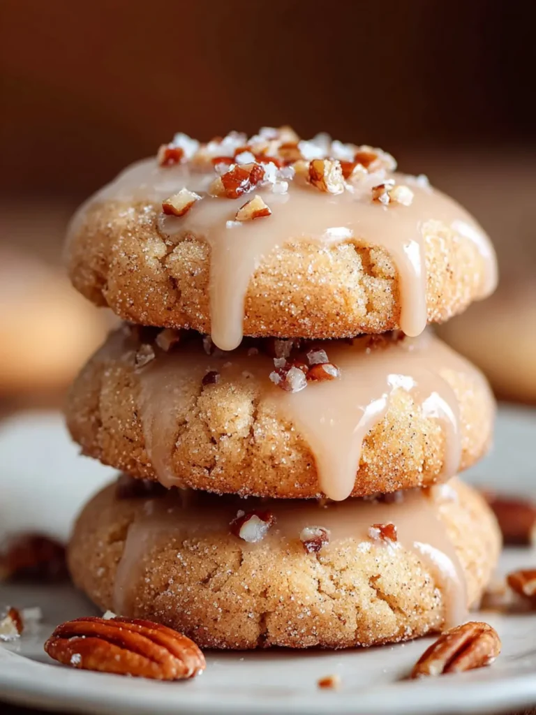 Brown Butter Brown Sugar Maple Glazed Cookies Recipe First Image