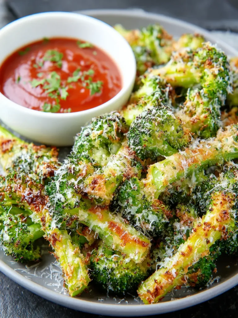 Roasted Garlic Parmesan Broccoli “Fries” (Crispy, Cheesy & Kid-Friendly) First Image