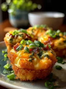 Irresistible Mini Breakfast Omelets with Tater Tot Crust First Image