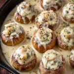 Creamy Garlic Parmesan Mushrooms First Image