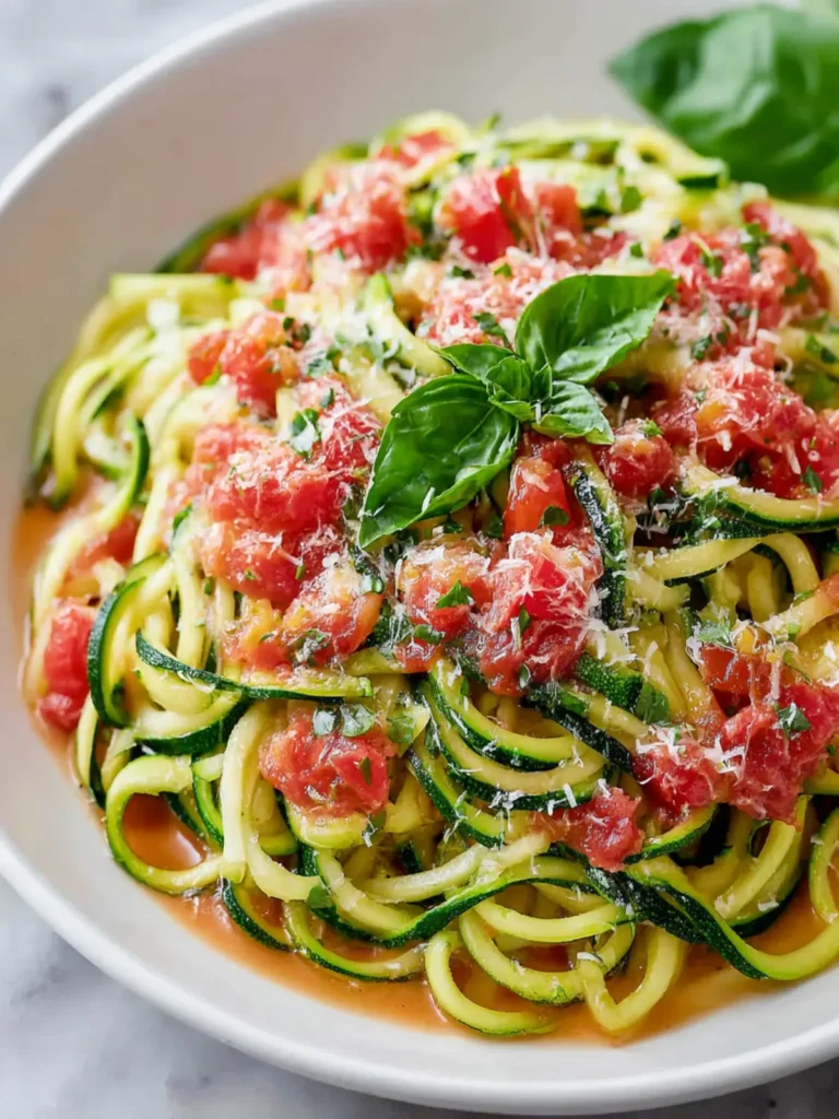 Zucchini Zoodle Pasta First Image