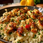 Irresistible Chicken Scampi with Garlic Parmesan Rice First Image