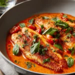 Savor Tilapia in Roasted Pepper Sauce First Image