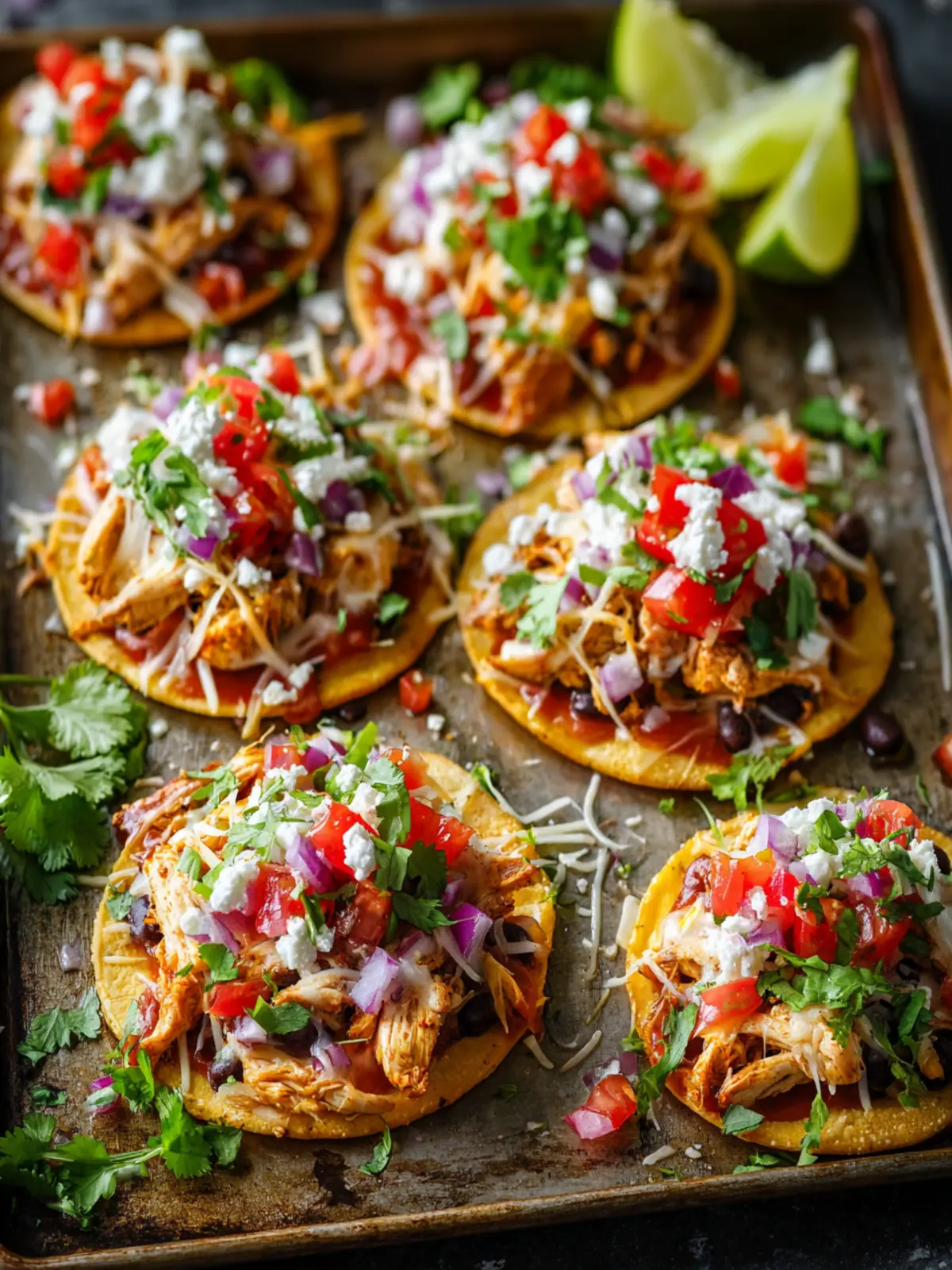 Mini Chicken Sheet Pan Tostadas – Crispy & Flavor-Packed Weeknight Recipe First Image