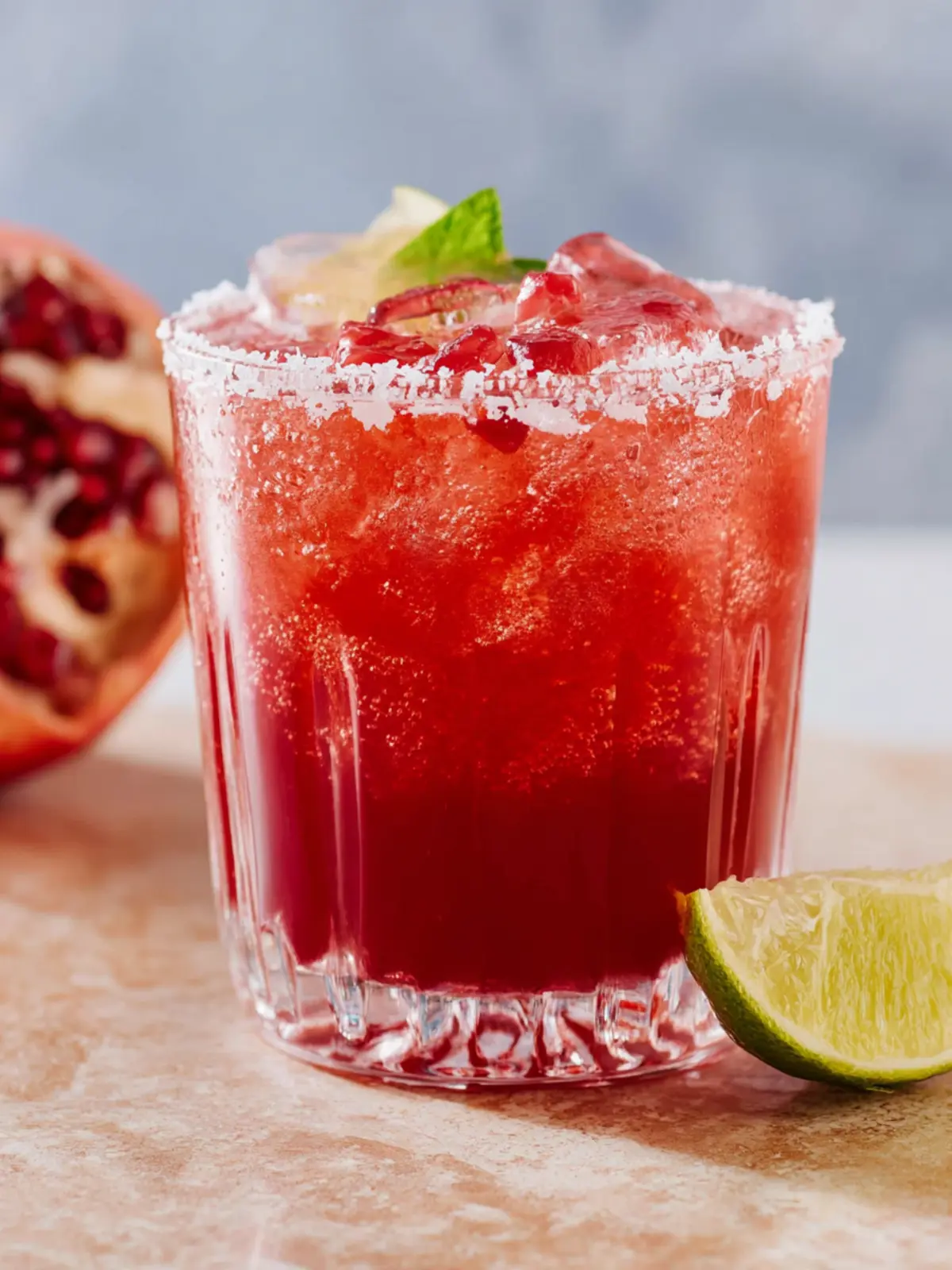 Easy Pomegranate Mocktail First Image