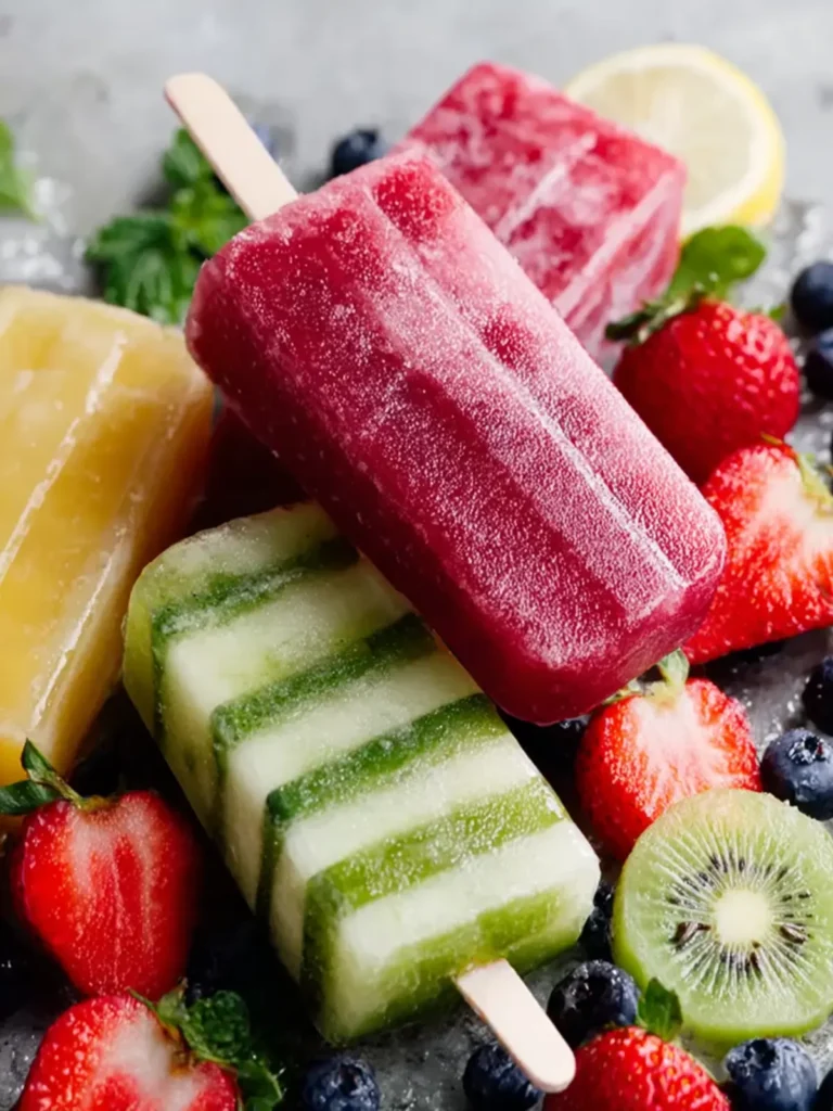 Homemade Fruit Popsicles First Image