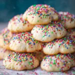 Soft Almond Sprinkle Cookies For The Holidays First Image