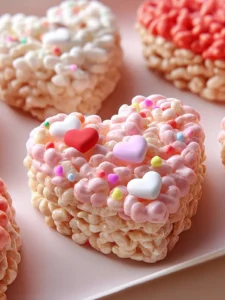 Sweet Heart Shaped Valentine’s Rice Krispies Recipe First Image
