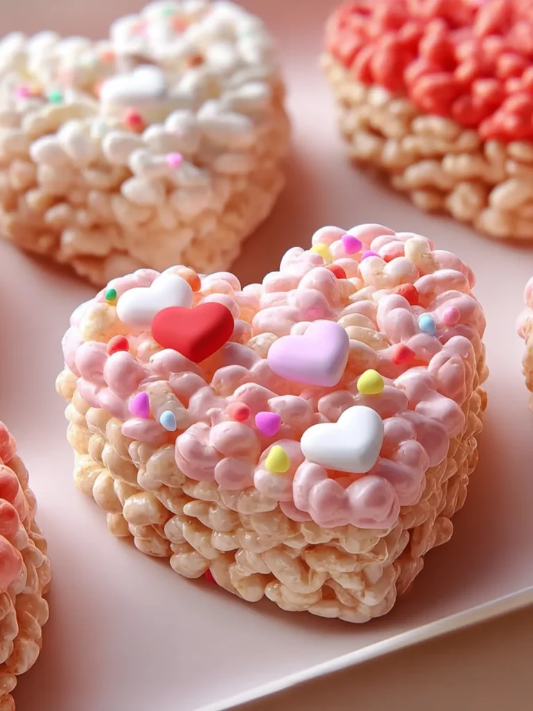 Sweet Heart Shaped Valentine’s Rice Krispies Recipe First Image