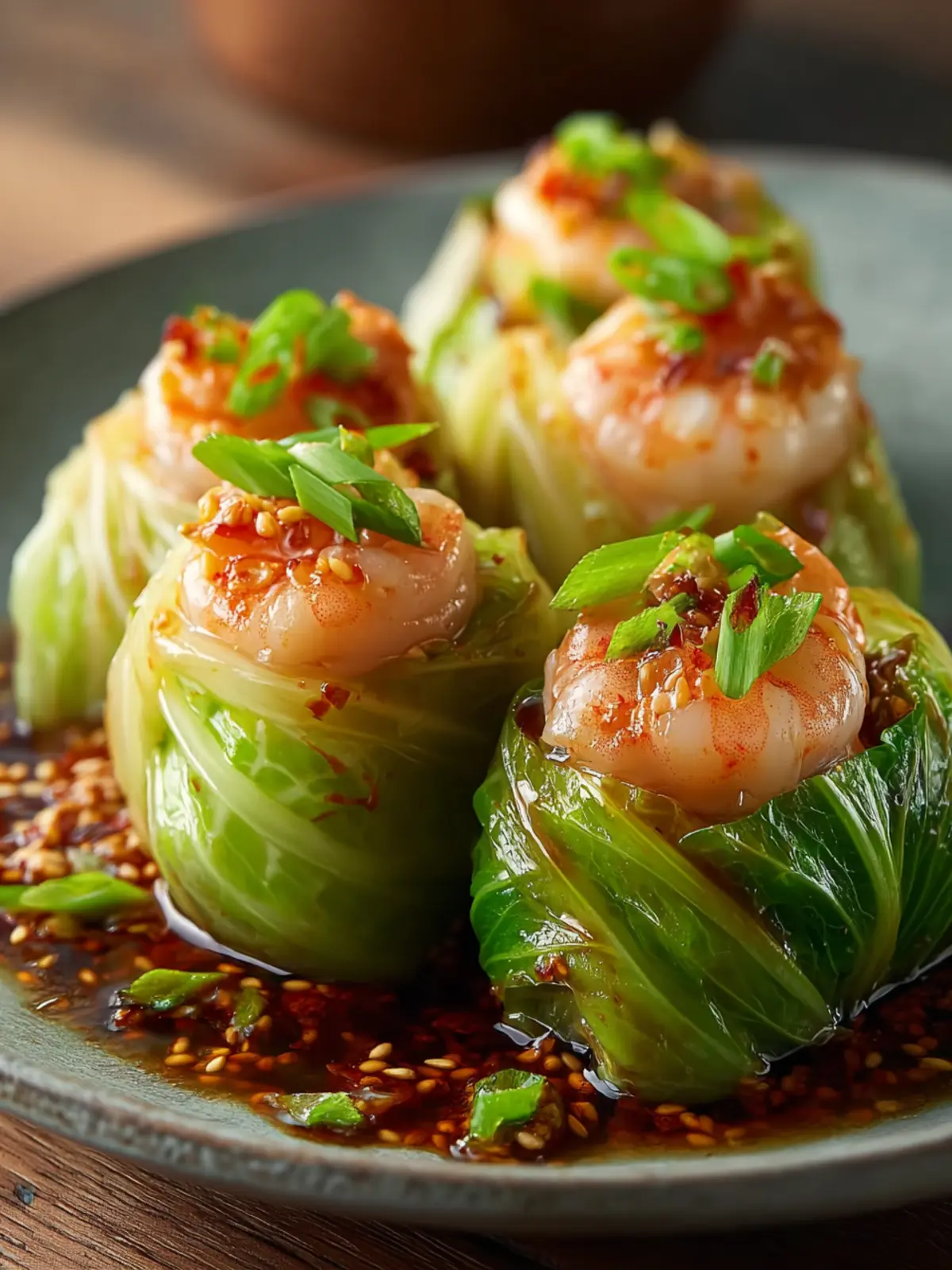 Delicious Shrimp & Ginger Stuffed Cabbage Rolls for Lunar New Year First Image