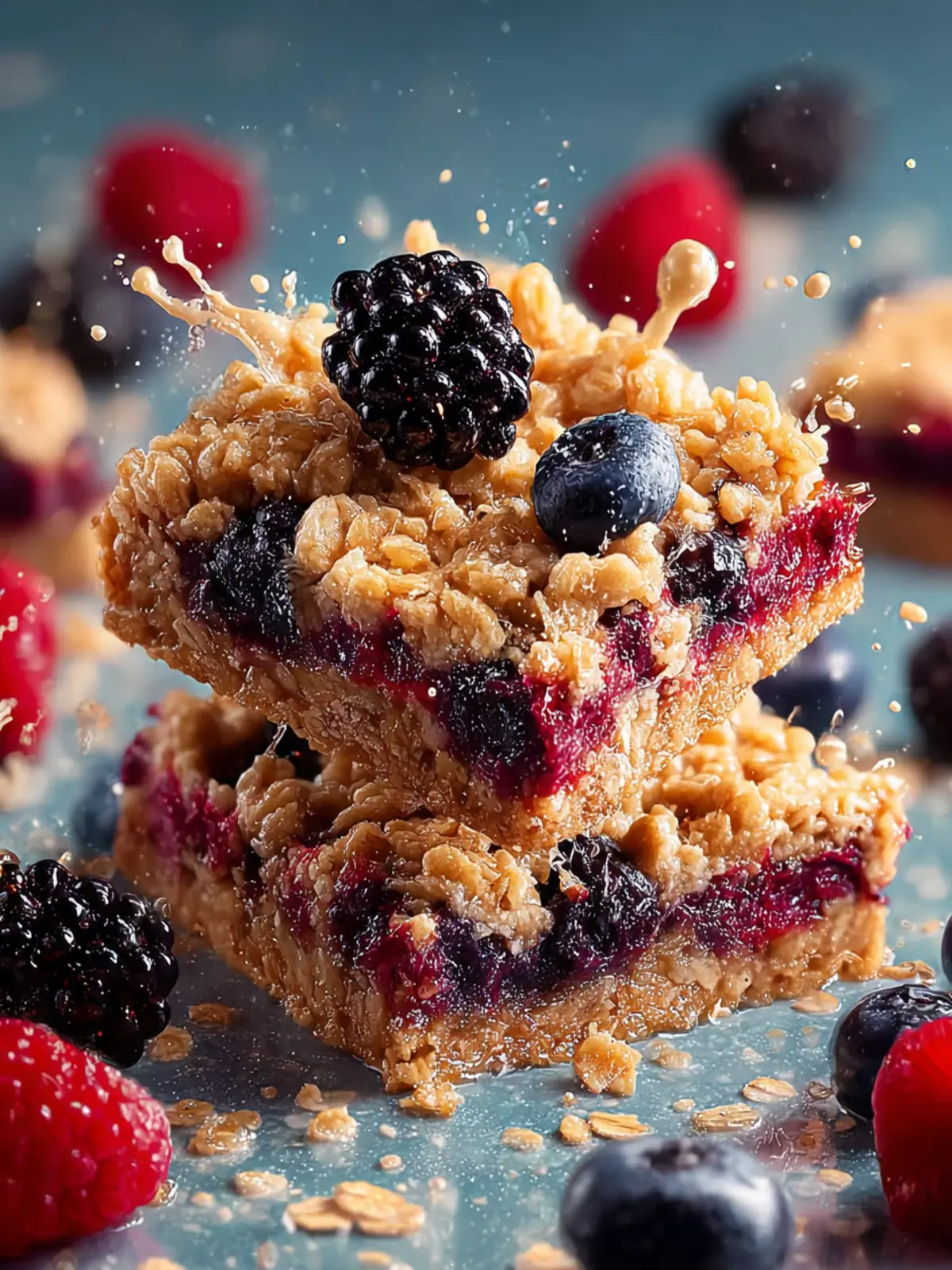 Berry Oat Bars: Sweet, Chewy Bliss Awaits You! First Image