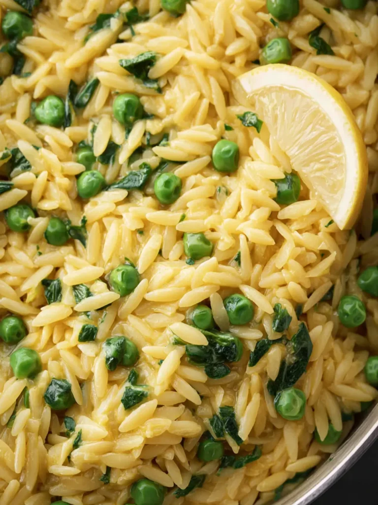 Lemon Orzo with Peas First Image