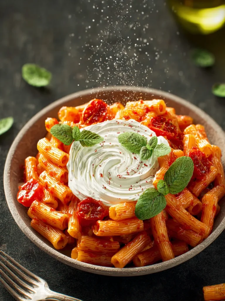 Spicy Pomodoro Pasta with Whipped Ricotta First Image