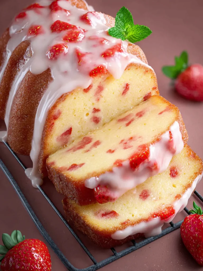 Strawberry Pound Cake First Image