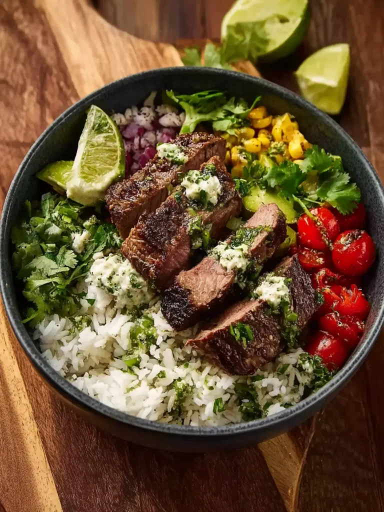 Cilantro Lime Steak Bowls First Image