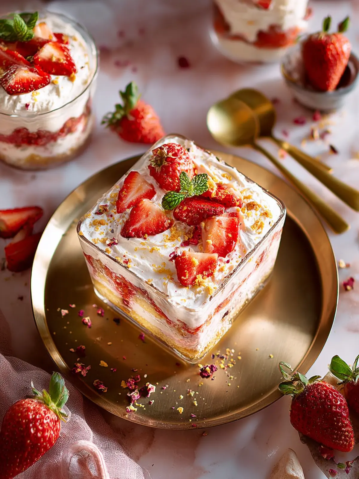 Strawberry Rosewater Tiramisu: A Blissful Twist on Classic Joy