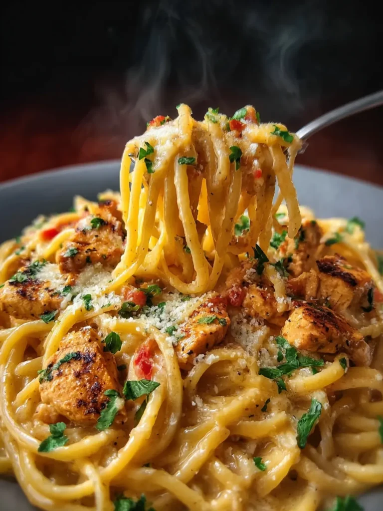 Cajun chicken spaghetti three cheese First Image
