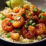 Honey Garlic Shrimp Cauliflower Rice First Image