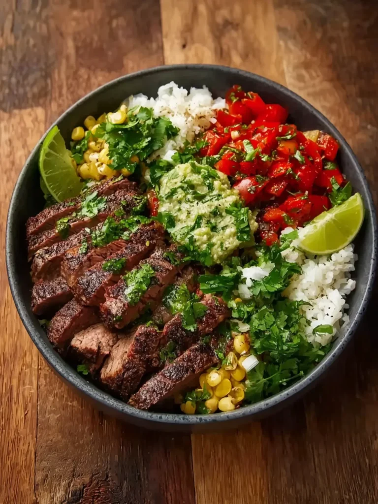 cilantro lime steak bowls First Image
