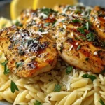 greek lemon garlic chicken orzo First Image
